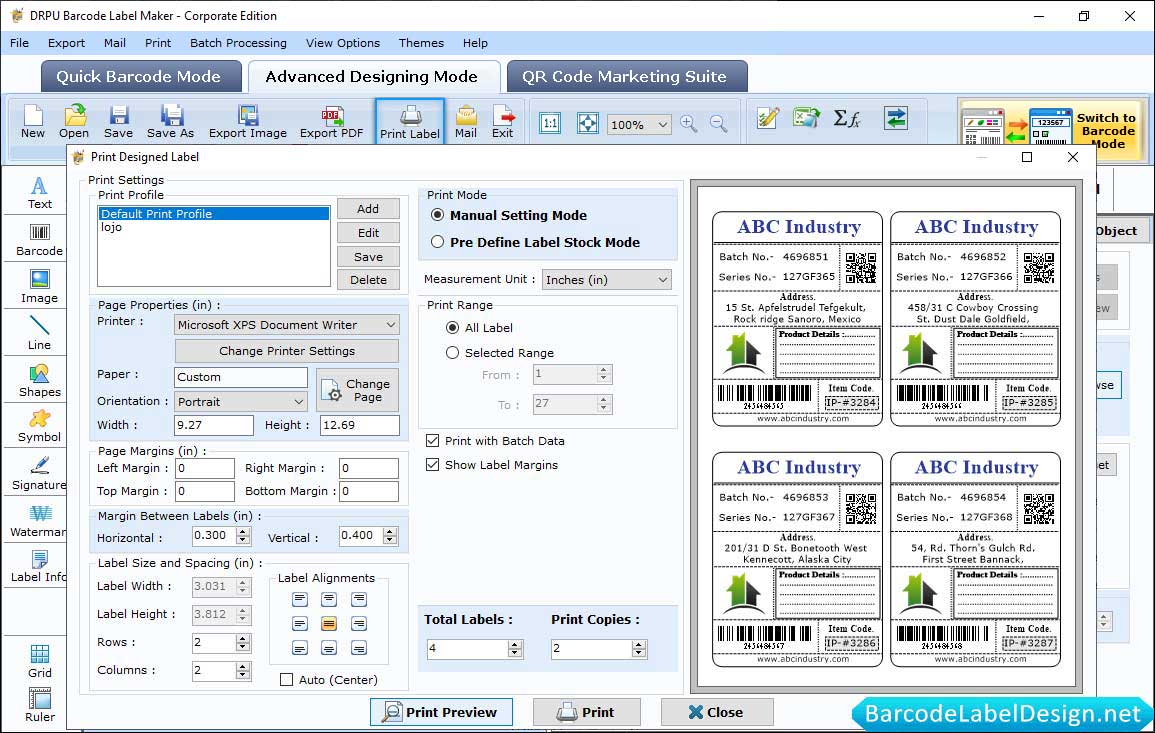 Print Settings