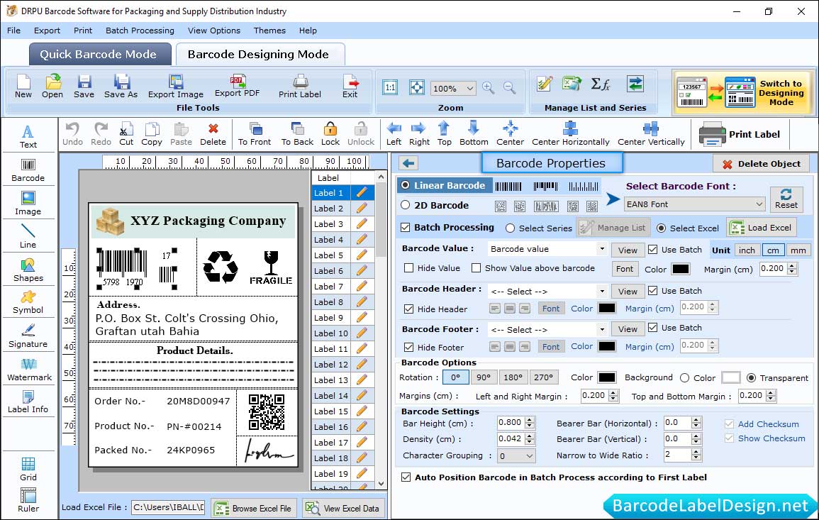 Barcode Properties